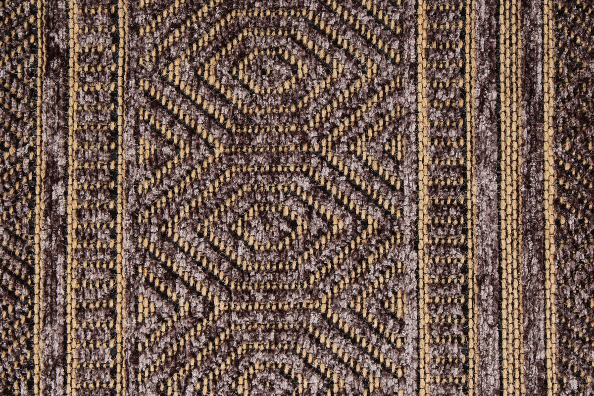 7x9 Light Brown and Brown Modern Contemporary Rug