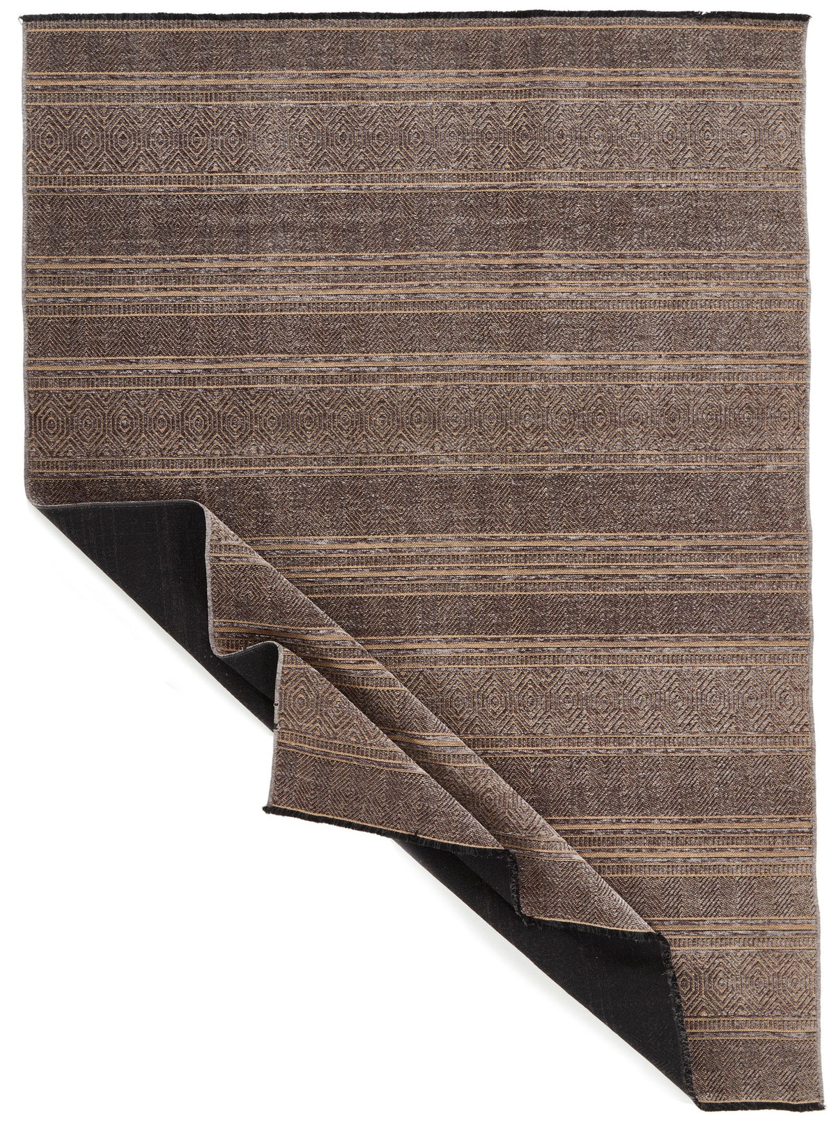 7x9 Light Brown and Brown Modern Contemporary Rug