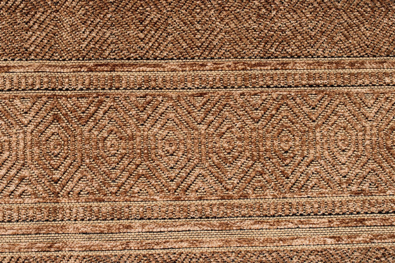 7x9 Light Brown and Brown Modern Contemporary Rug