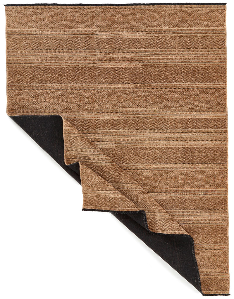 7x9 Light Brown and Brown Modern Contemporary Rug