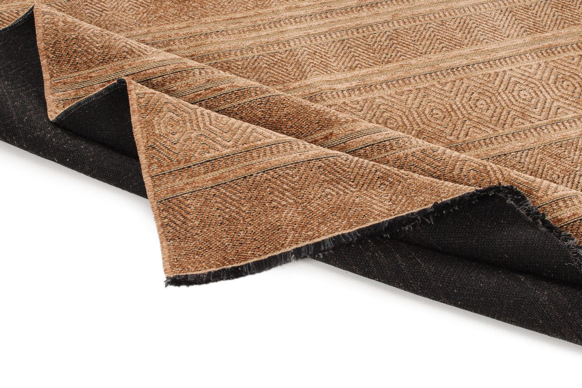 6x9 Beige and Brown Modern Contemporary Rug