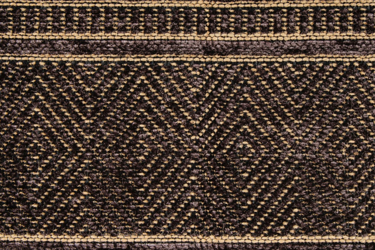 7x9 Light Brown and Brown Modern Contemporary Rug