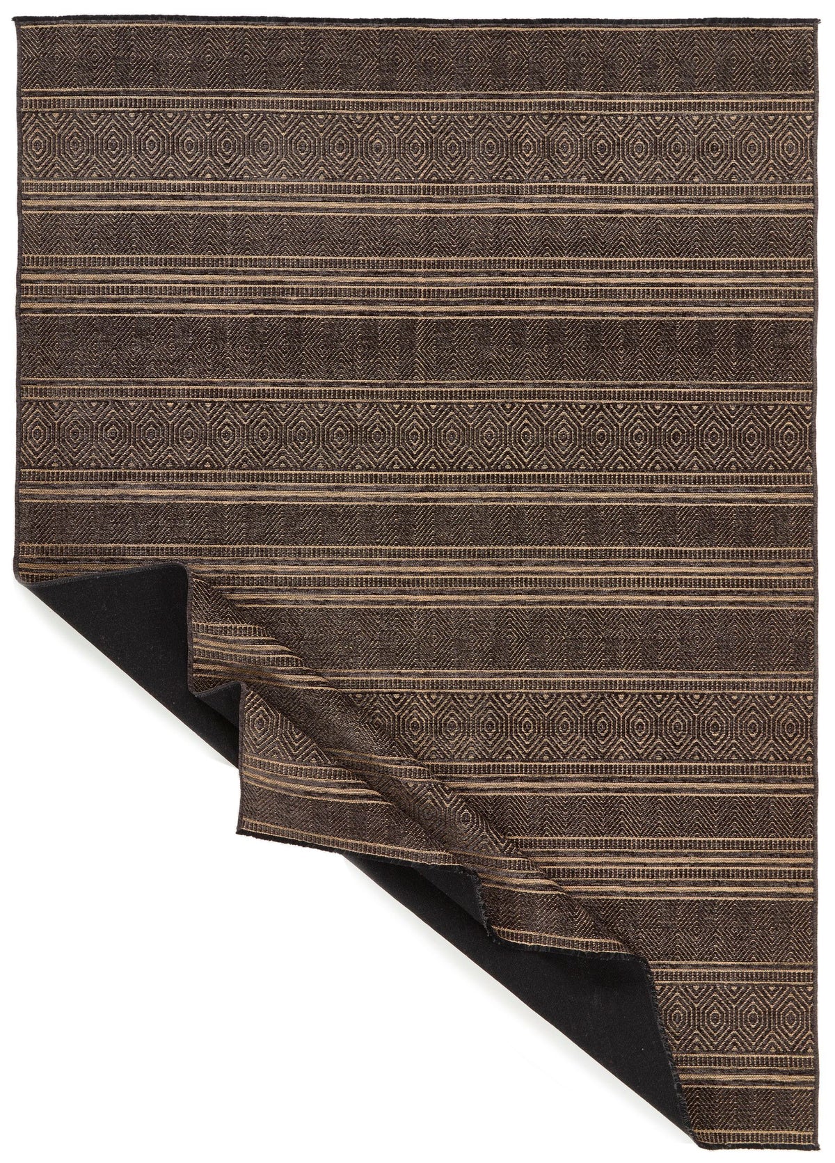 7x9 Light Brown and Brown Modern Contemporary Rug