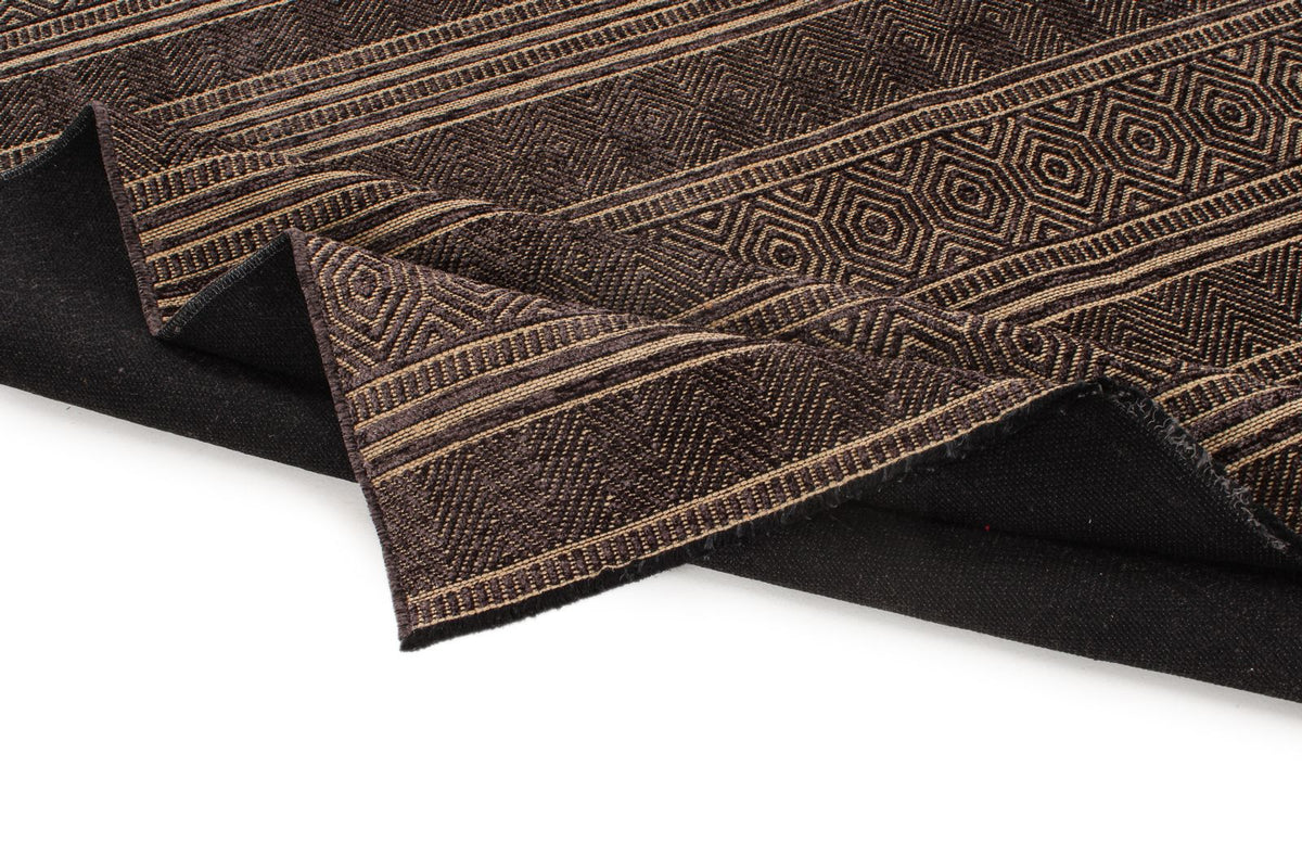 7x9 Light Brown and Brown Modern Contemporary Rug