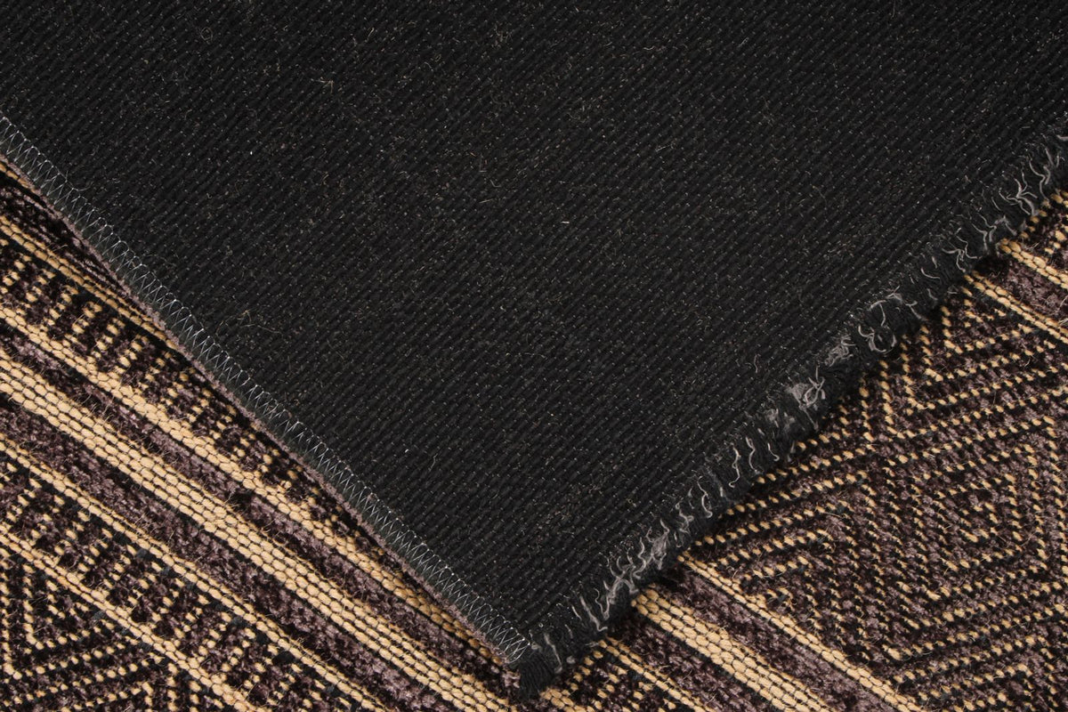 7x9 Light Brown and Brown Modern Contemporary Rug