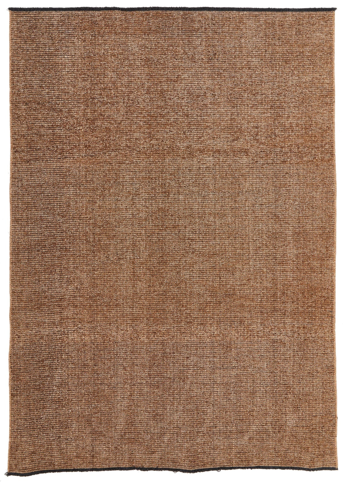 6x9 Light Brown and Brown Modern Contemporary Rug