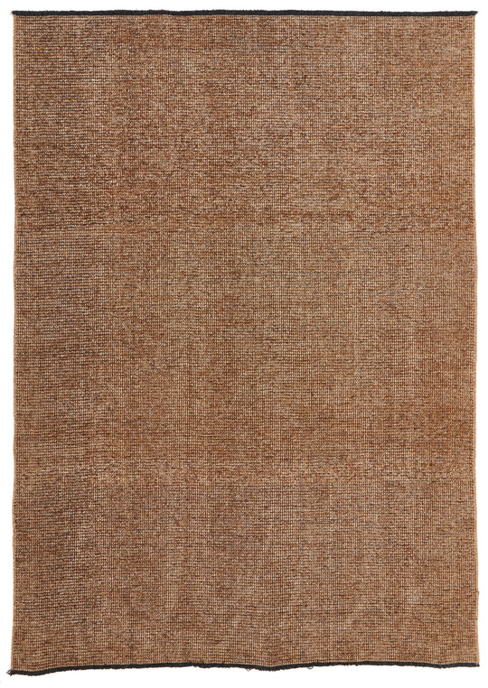 6x9 Light Brown and Brown Modern Contemporary Rug