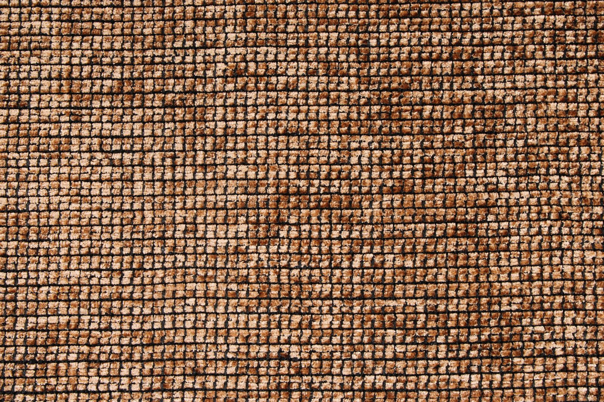 6x9 Light Brown and Brown Modern Contemporary Rug