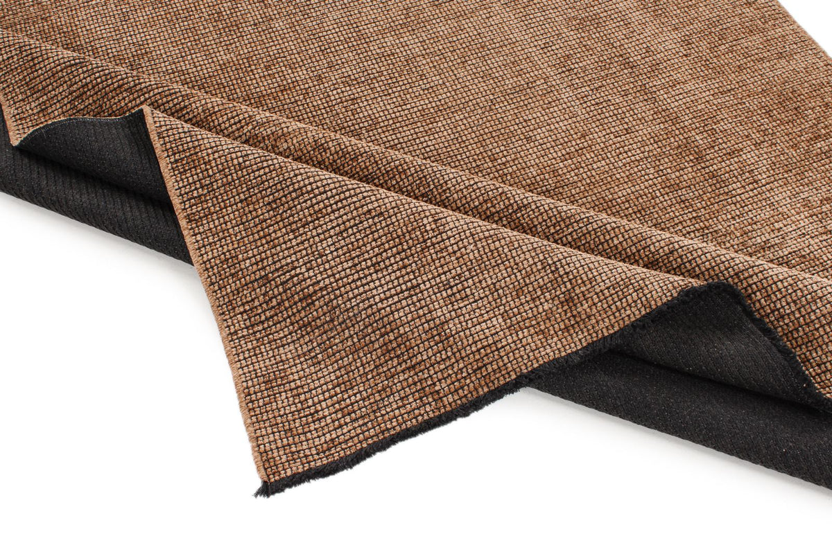 6x9 Light Brown and Brown Modern Contemporary Rug