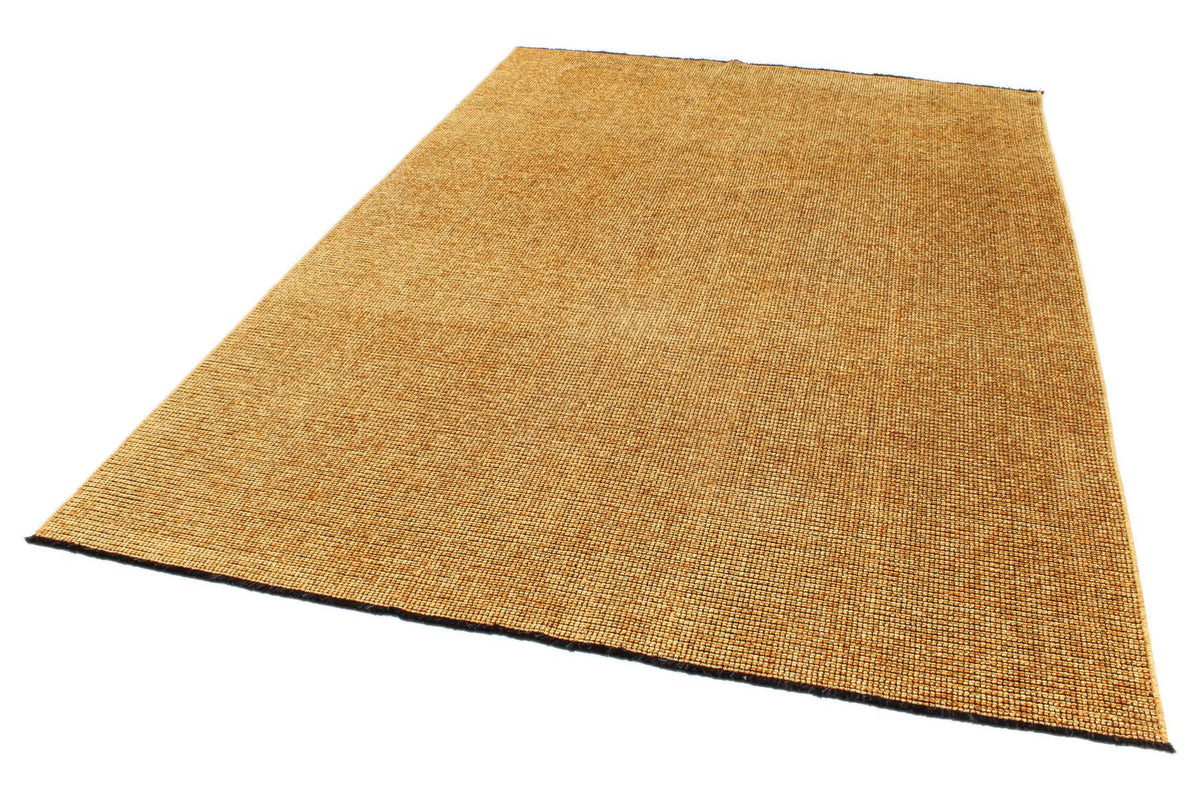 6x9 Gold and Gold Modern Contemporary Rug