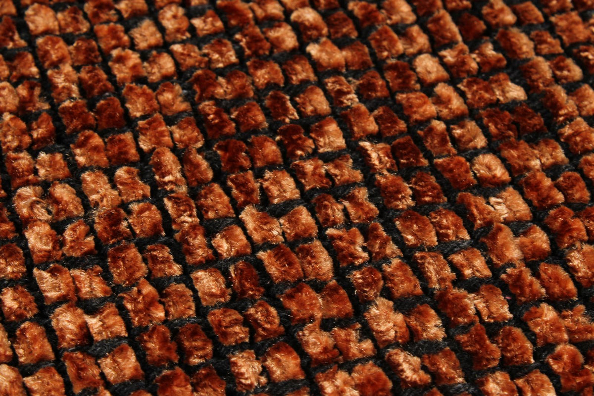 6x9 Brown and Burgundy Modern Contemporary Rug