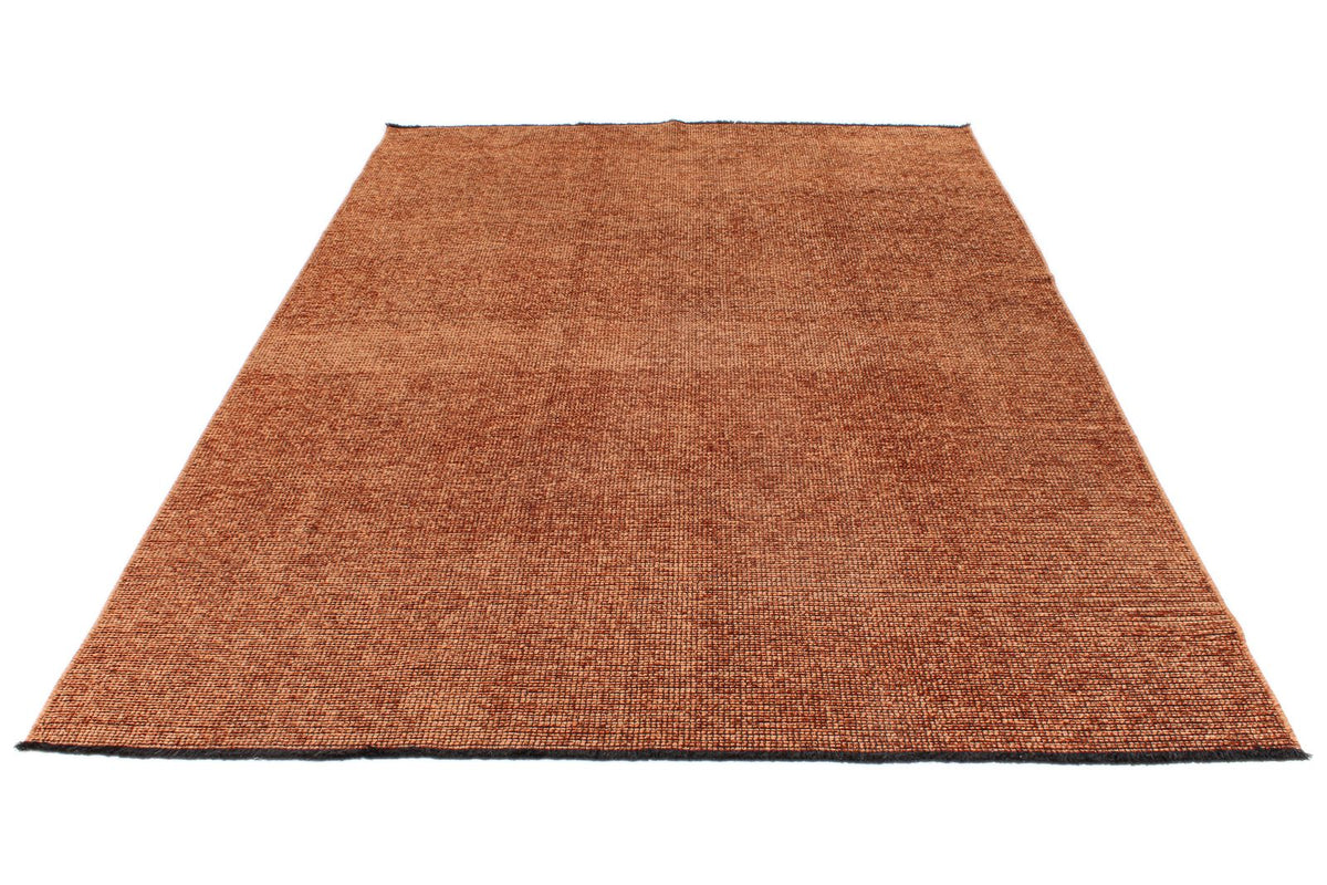 6x9 Brown and Burgundy Modern Contemporary Rug