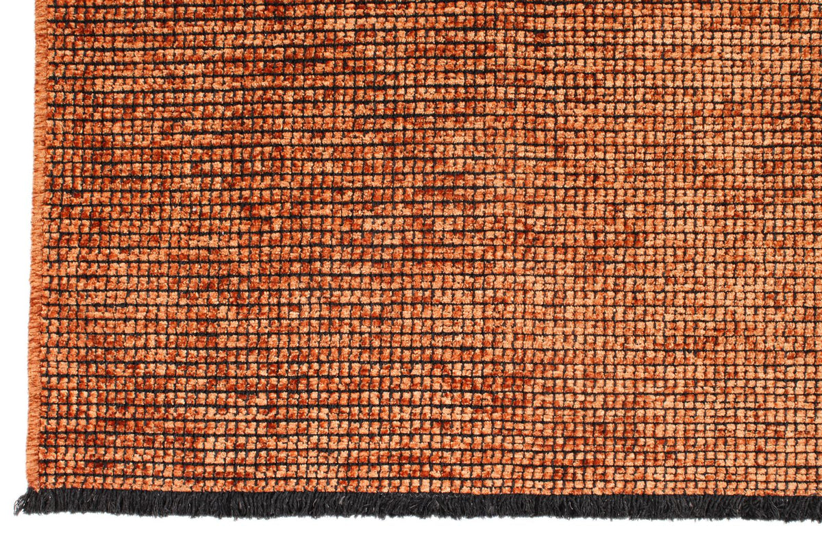 6x9 Brown and Burgundy Modern Contemporary Rug