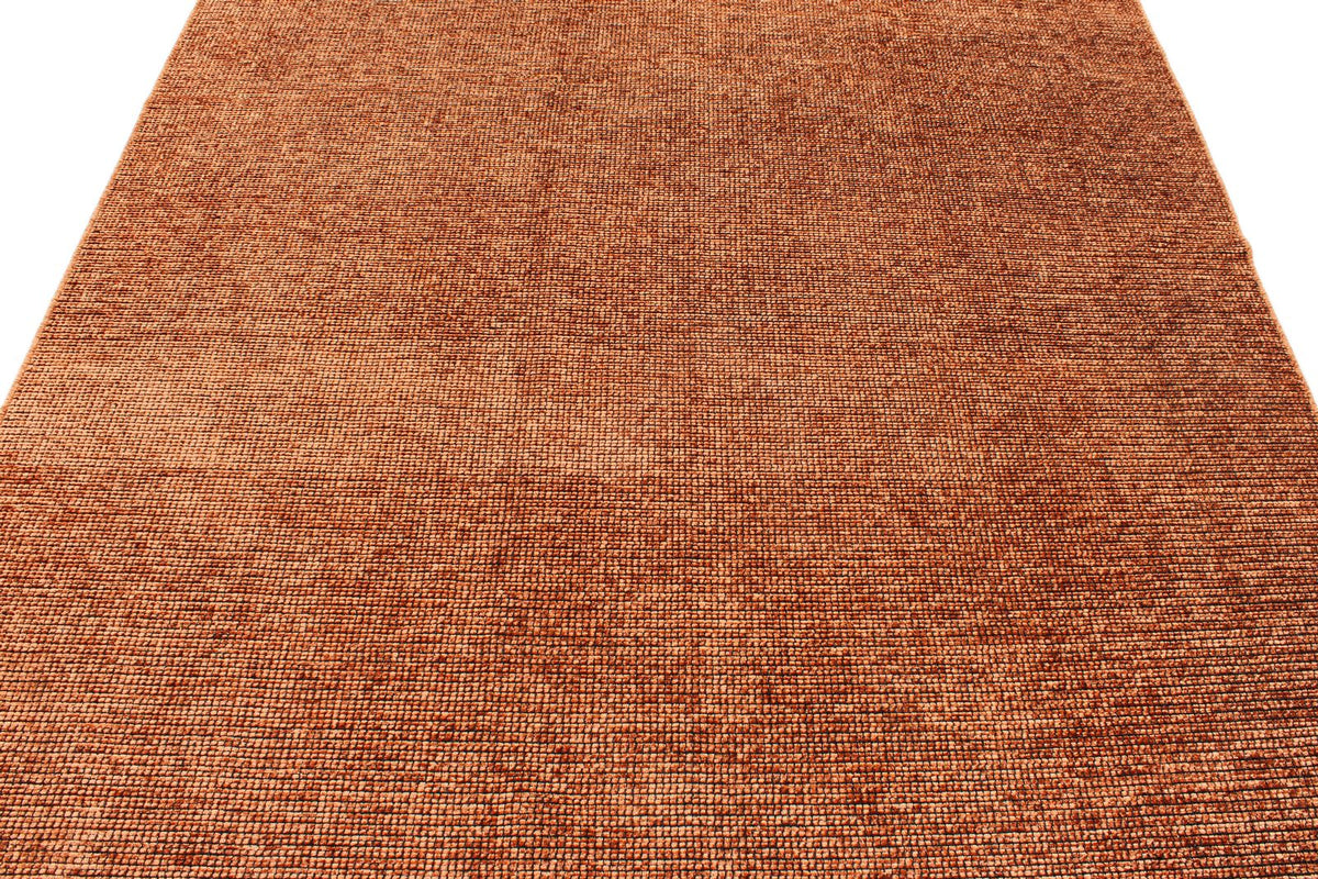 6x9 Brown and Burgundy Modern Contemporary Rug