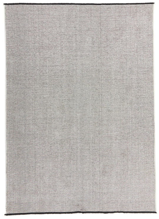 6x9 White and White Modern Contemporary Rug