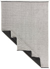 6x9 White and White Modern Contemporary Rug