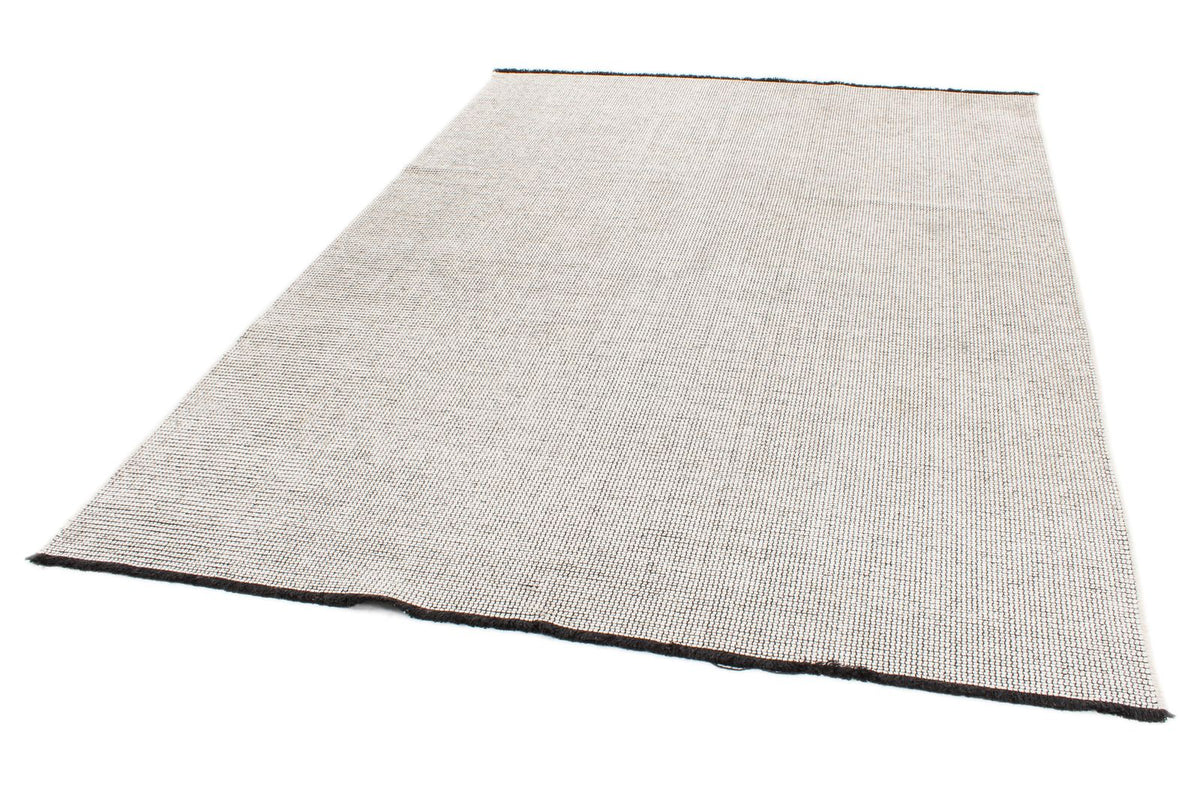 6x9 White and White Modern Contemporary Rug