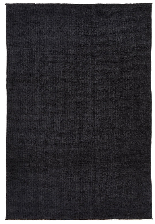 6x9 Charcoal and Black Modern Contemporary Rug