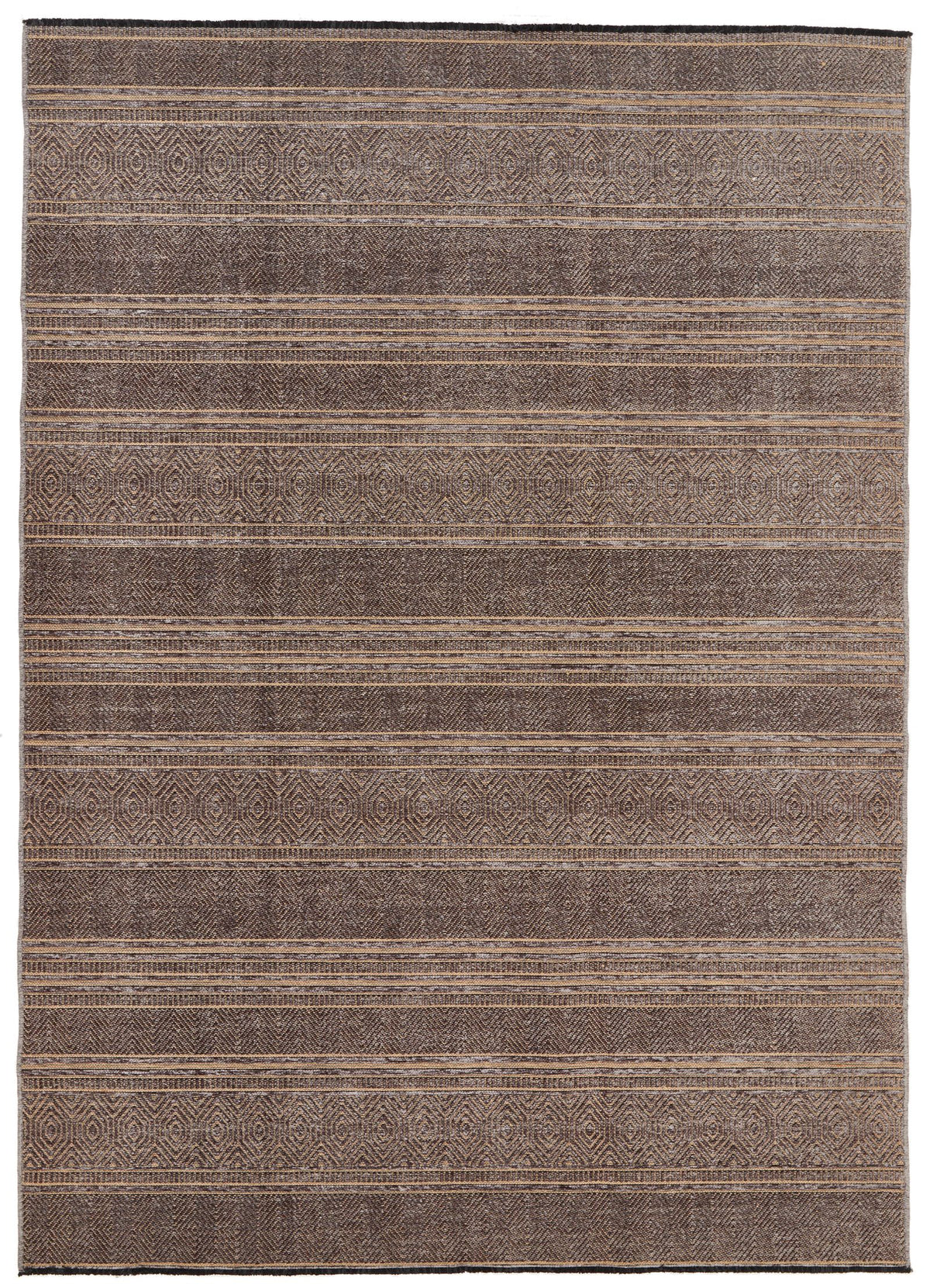 7x9 Brown and Brown Modern Contemporary Rug