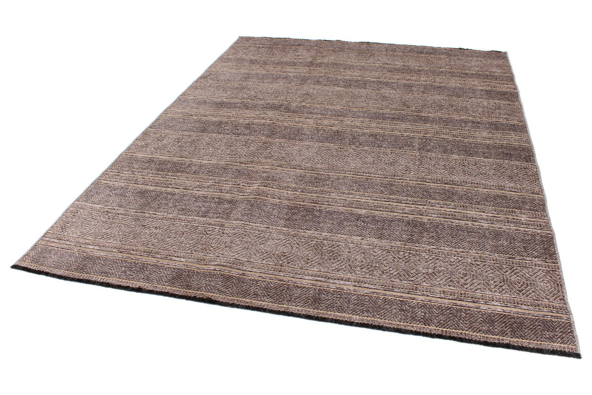7x9 Brown and Brown Modern Contemporary Rug
