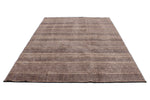 7x9 Beige and Brown Modern Contemporary Rug