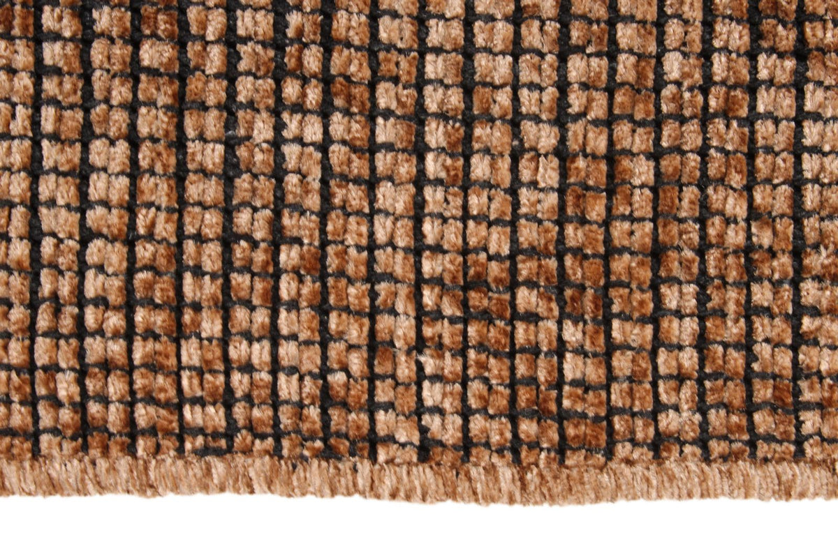 6x9 Brown and Brown Modern Contemporary Rug