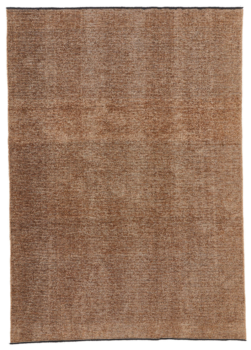 6x9 Brown and Light Brown Modern Contemporary Rug