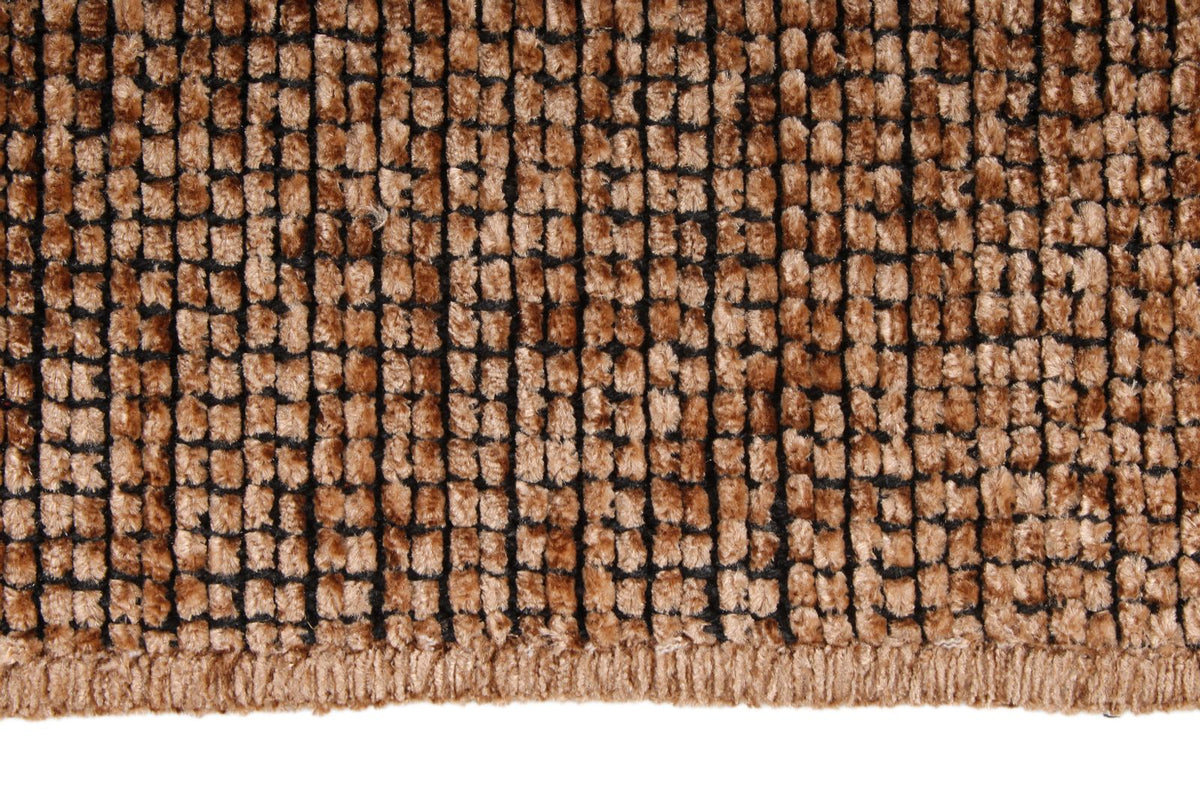 6x9 Brown and Light Brown Modern Contemporary Rug