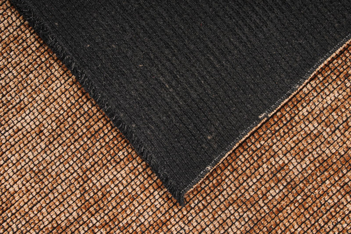 6x9 Brown and Light Brown Modern Contemporary Rug