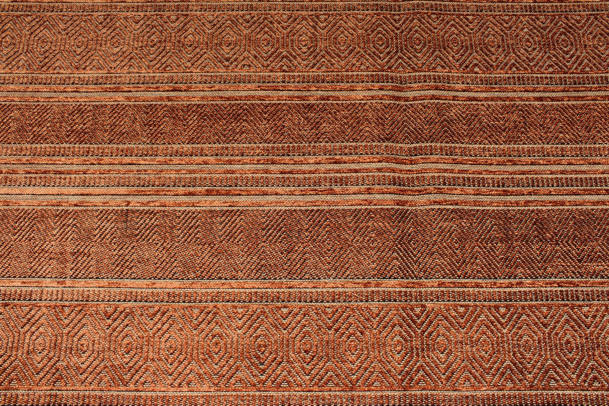 7x9 Dark Rust and Rust Modern Contemporary Rug