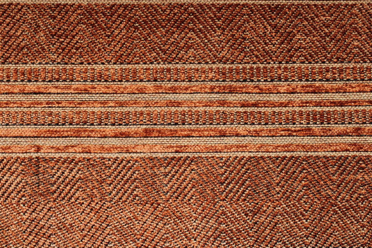 7x9 Dark Rust and Rust Modern Contemporary Rug