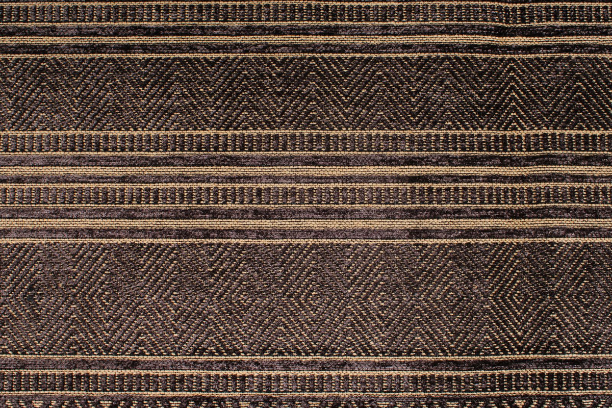7x9 Dark Brown and Beige Modern Contemporary Rug