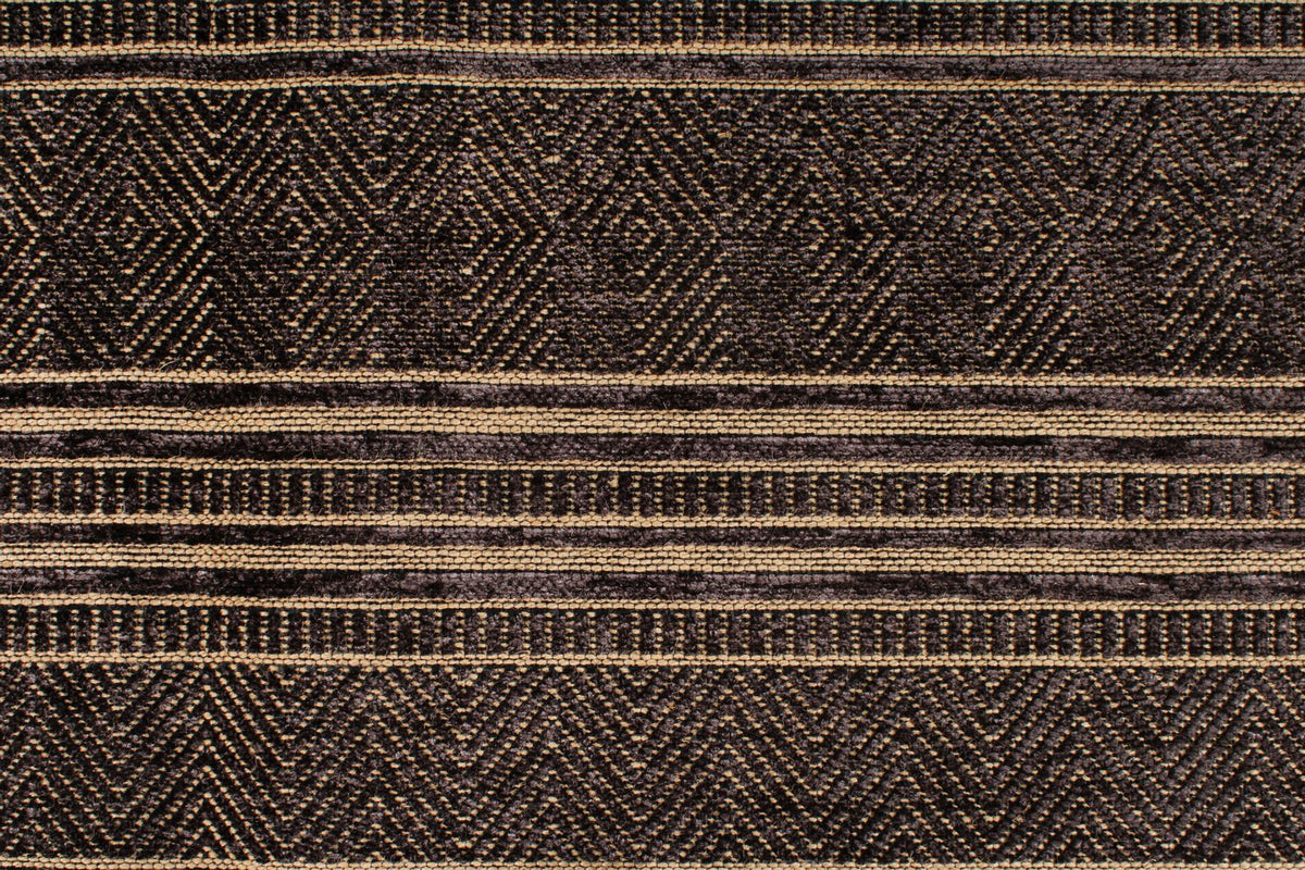 7x9 Black and Light Brown Modern Contemporary Rug