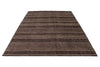 7x9 Black and Light Brown Modern Contemporary Rug