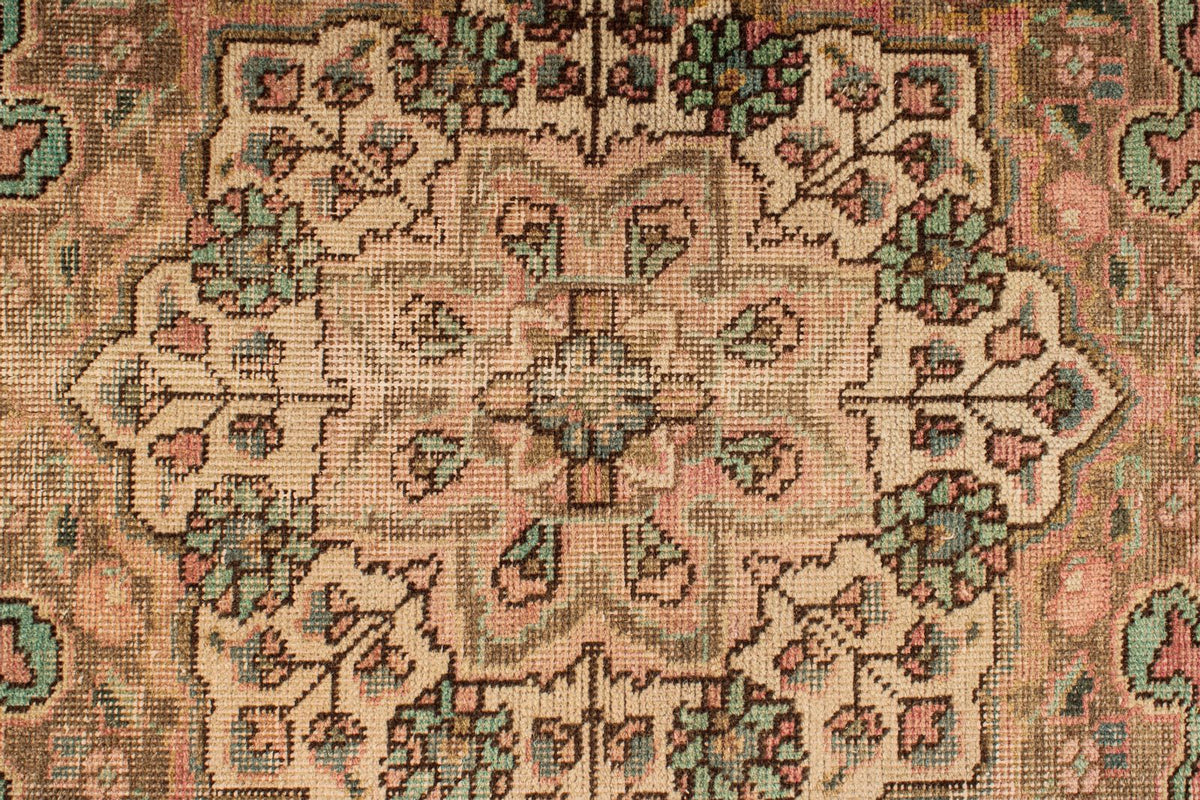 6x9 Rose and Multicolor Turkish Overdyed Rug
