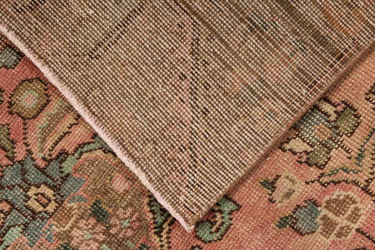 6x9 Rose and Multicolor Turkish Overdyed Rug