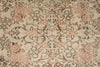 6x9 Ivory and Peach Turkish Overdyed Rug