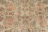 6x9 Ivory and Peach Turkish Overdyed Rug