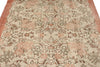 6x9 Ivory and Peach Turkish Overdyed Rug