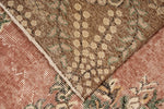 6x10 Rose and Multicolor Turkish Overdyed Rug