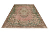 6x10 Rose and Multicolor Turkish Overdyed Rug