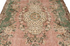 6x10 Rose and Multicolor Turkish Overdyed Rug