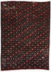 6x9 Dark Brown and Red Turkish Anatolian Rug