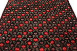 6x9 Dark Brown and Red Turkish Anatolian Rug