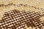 6x9 Yellow and Brown Turkish Overdyed Rug