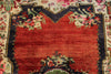 5x8 Red and Multicolor Turkish Overdyed Rug