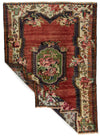 5x8 Red and Multicolor Turkish Overdyed Rug