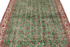 6x9 Green and Multicolor Turkish Anatolian Rug