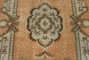 5x9 Beige and Multicolor Turkish Overdyed Rug