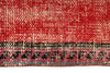 6x10 Red and Multicolor Turkish Overdyed Rug